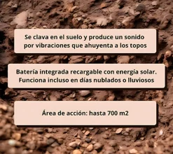 Ahuyentador de topos por vibraciones