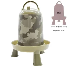 Bebedero camuflaje con patas
