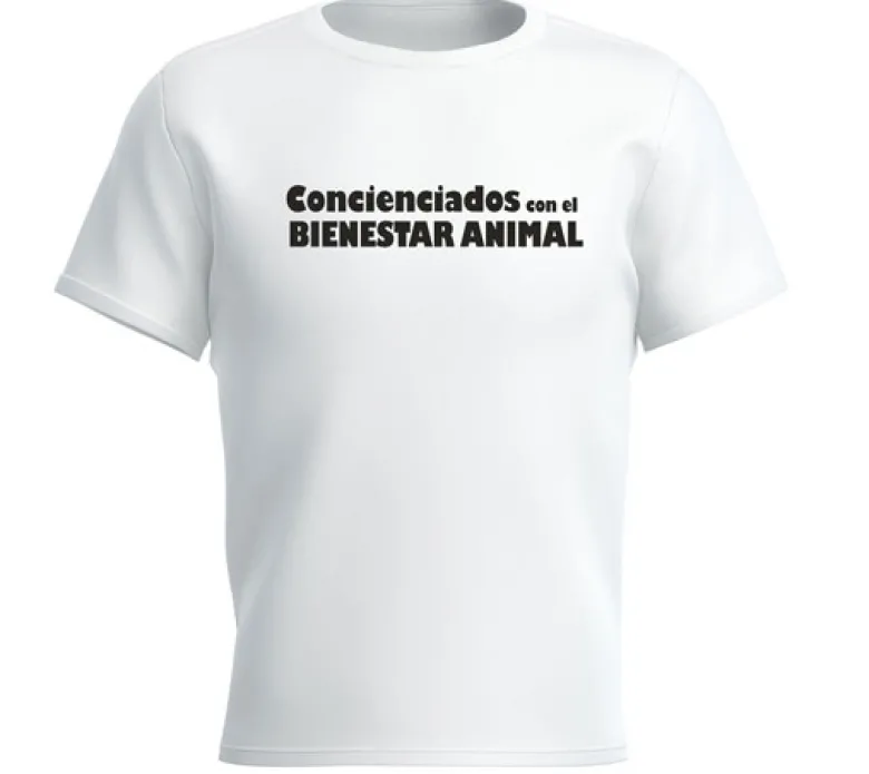 Camiseta "Concienciados con el bienestar animal"