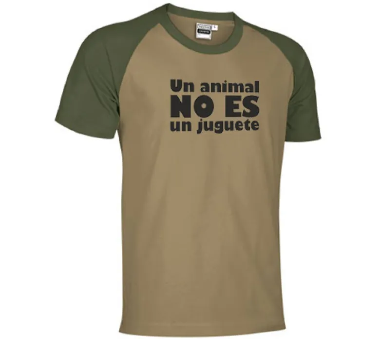 Camiseta "Un animal no es un juguete"