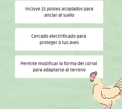 Cercado eléctrico especial aves