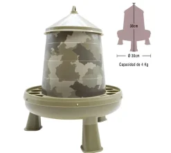 Comedero tolva camuflaje con patas