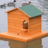 Isla flotante de madera