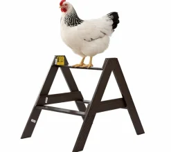 Percha doble para gallinero