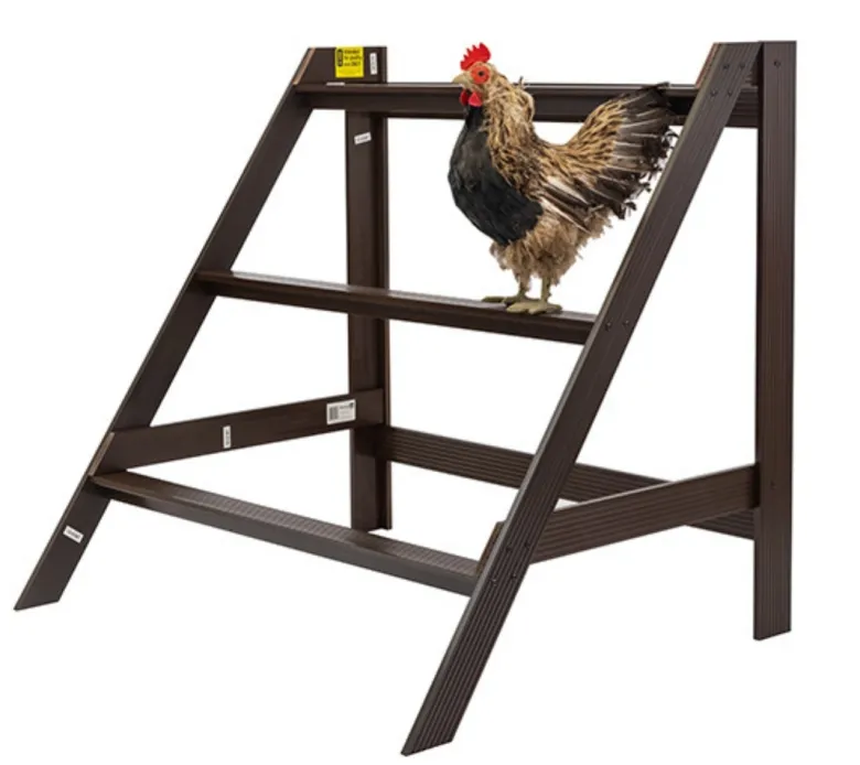 Percha simple para gallinero