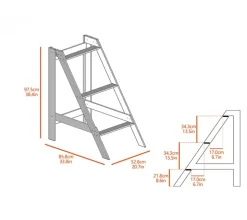 Percha simple para gallinero