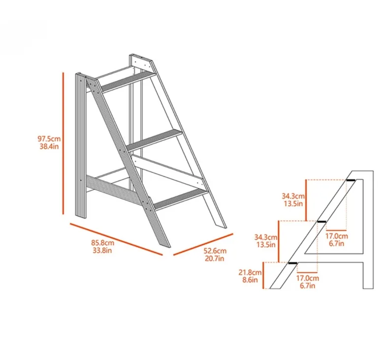 Percha simple para gallinero