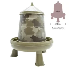 Tolva+Bebedero camuflaje con patas