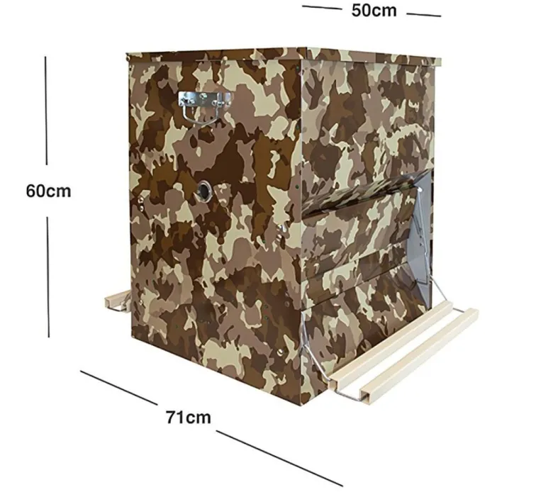 Tolva camuflaje con doble pedal