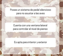 Tolva camuflaje con doble pedal
