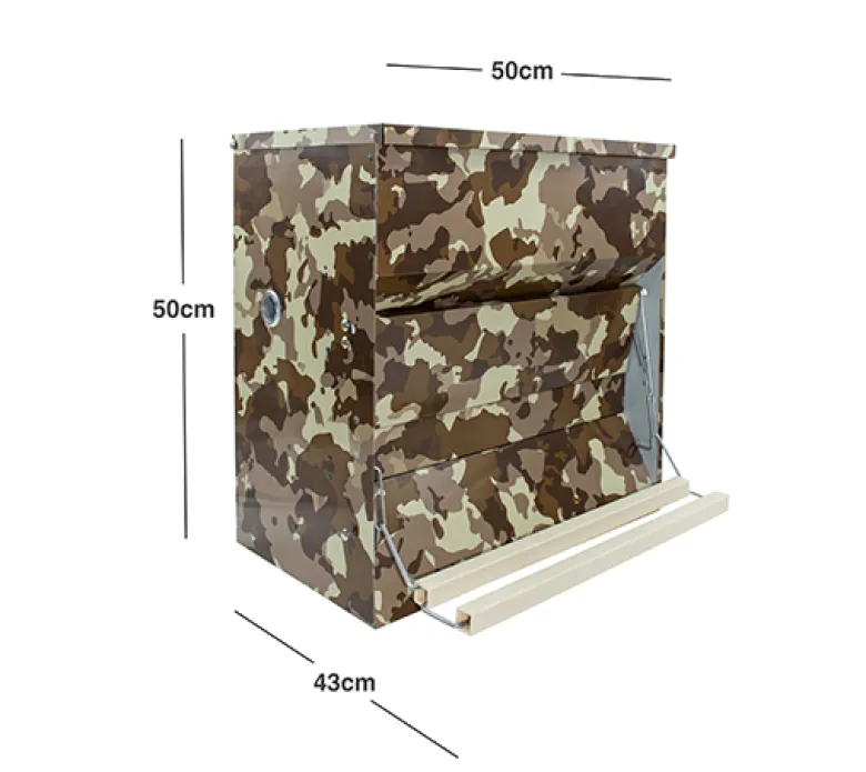 Tolva de pedal color camuflaje