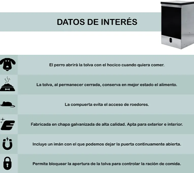 Tolva self-service para perros