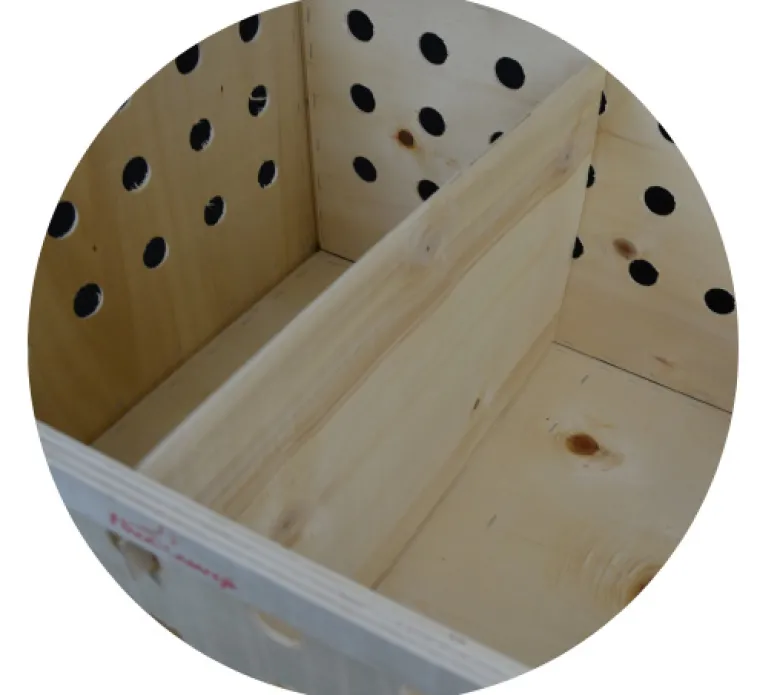 Transportín de madera Individual