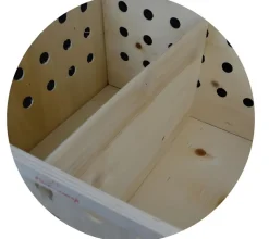 Transportín de madera talla M alta